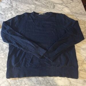 Everlane Men's Deep Blue Crewneck Sweater